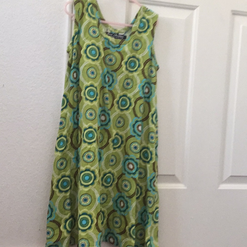 over cover green dress